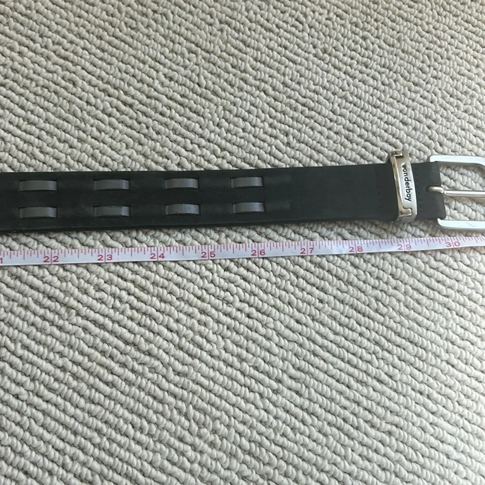 🌿Wonderboy black leather boys belt🌿